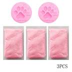 Pet Paw Print Keepsake Kit 3 Pack - Soft Clay for Dog Cat Paw Prints & Fingerprint Impressions, Handprint Footprint Memorial Gift for Pet Loss, 2.33oz per Bag