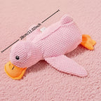 Squeaky Duck Plush Dog & Cat Toy - Interactive Chew Toy with Squeaking Sound, Double-Layer Thick Fabric, Durable Bite Toy for Small Medium Large Pets, Fun Holiday Gift