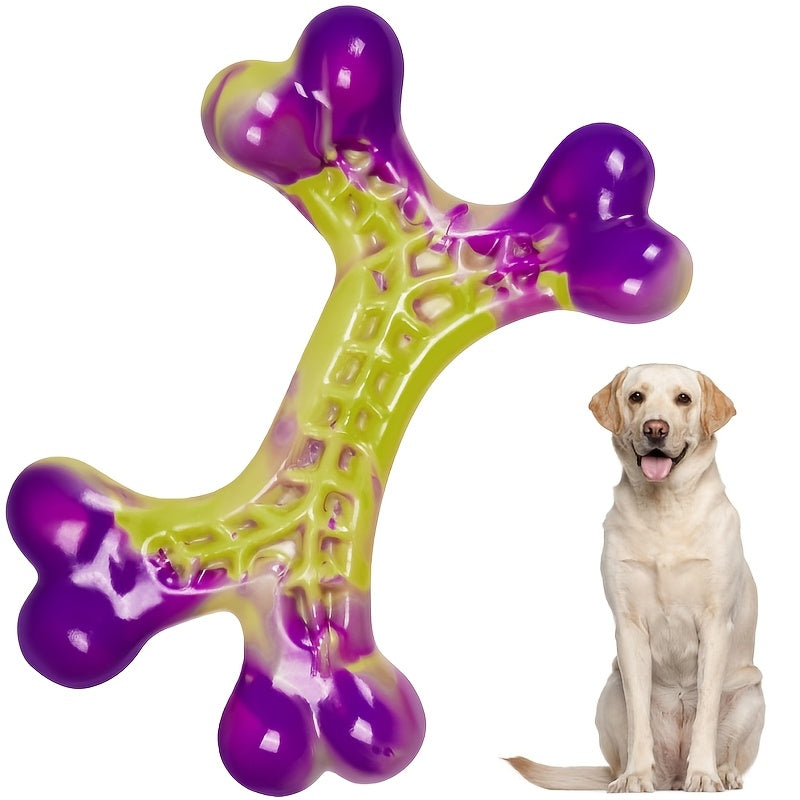 Tough Dog Chew Toys for Aggressive Chewers - Indestructible Nylon Bone for Large Medium Breeds, Puppy Teething Chew, Beef & Peanut Butter Flavors, Keeps Dogs Busy