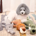 6pcs Squeaky Plush Dog Toys – Cute Animal-Shaped Chew & Teething Set, Interactive Plush Toys for Small & Medium Dogs, Anxiety Relief & Teeth Cleaning, Safe & Durable