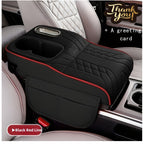Car Center Console Tray Organizer with Raised Design Tissue Box Cup Holder Non-Slip Storage Mat Black Orange Red Brown Beige