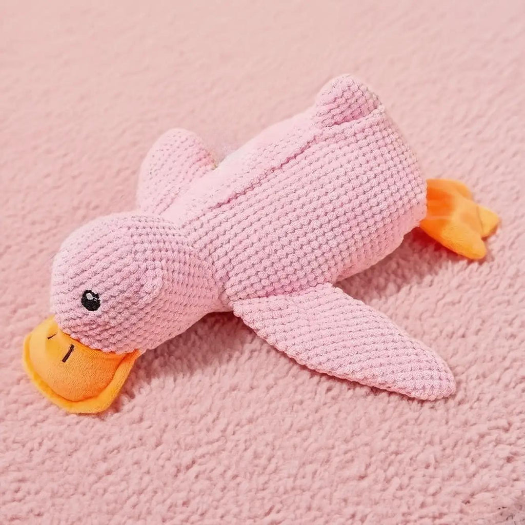 Duck Plush Squeaky Dog Toy 9" - Interactive Chewable Stuffed Animal for Dogs & Cats, 3 Colors, Bite-Resistant Squeak Toy for All Breeds, Cute Soft Pet Plush Toy for Play & Comfort