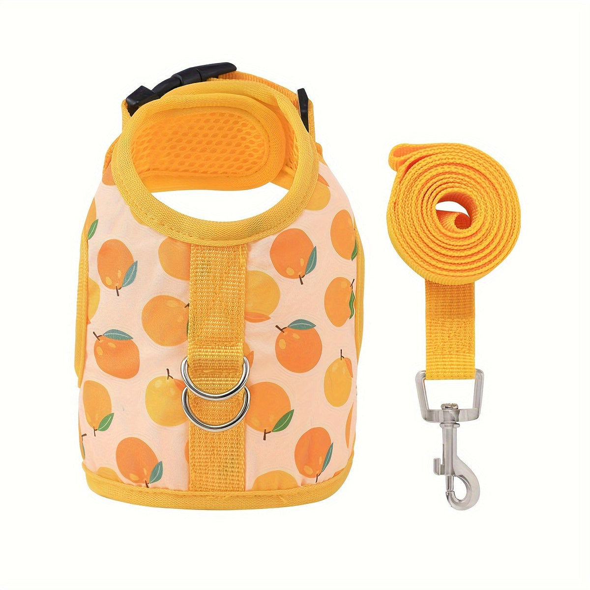 Escape-Proof Cat Harness & Leash Set 2-Piece – Soft Adjustable Breathable Vest with 5ft Leash for Indoor & Outdoor Walking Hiking, XS S M Sizes, Pink Peach Blue Orange – Cat Walking Gear Gift