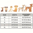 Reflective Adjustable Dog Collar for Small Medium Large Dogs & Cats – Safety Night Visibility Pet Collar with Durable Buckle, Comfortable Everyday Dog Collar