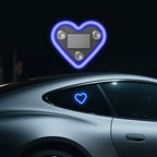 Car Interior LED Mood Lights – Heart & Flower Shaped Neon Ambient Light, USB Powered, Cute Car Window Decoration for Women Girls, Valentine's Day Car Accessories | Velora