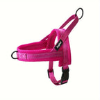 Reflective No-Pull Dog Harness - Adjustable Escape-Proof Vest for Small to Large Dogs, Front & Back Leash Clips, Padded Chest Plate, Easy Step-In Walking Harness