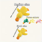 Squeaky Duck Plush Dog & Cat Toy - Interactive Chew Toy with Squeaking Sound, Double-Layer Thick Fabric, Durable Bite Toy for Small Medium Large Pets, Fun Holiday Gift
