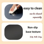 Personalized Quick-Dry Pet Feeding Mat with Non-Slip Rubber Base - Custom Name, Minimalist Dark Grey Design for Dogs & Cats, Indoor Use, Great Gift for Pet Owners