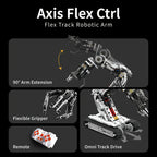 Robotic Arm Building Block Set 1468pcs Second Generation STEM Engineering Toy, DIY Mechanical Tech Robot Kit with Remote Control 8-Direction Gear Linkage Three-Claw Gripper for Kids Teens Adults