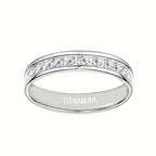 S925 Sterling Silver Sparkling Moissanite Ring for Men Women – Unisex Stylish Versatile Band, Sizes 5-13, Perfect for Weddings, Engagements, Couples & Christmas Gift