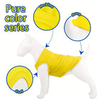 Dog T-Shirts for Small Dogs - Soft Colorful Pullover Puppy Summer Shirt, Lightweight Breathable Pet Clothes for Boy & Girl Dogs, Casual Everyday Dog Outfit Apparel for Warm Weather