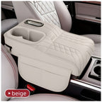 Car Center Console Tray Organizer with Raised Design Tissue Box Cup Holder Non-Slip Storage Mat Black Orange Red Brown Beige