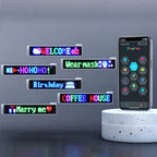 Flexible LED Matrix Panel – Bluetooth App Controlled, USB Powered, DIY Programmable Custom Text & Animation Sign for Cars, Stores, Hotels, Events & Holiday Decor – Multiple Sizes