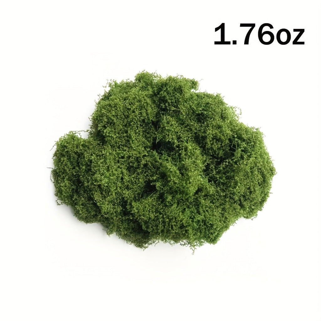 Realistic Artificial Moss for Terrariums Miniatures and Landscapes - Fake Moss for Potted Plants Dollhouse Diorama Model Railroad Aquarium and Miniature Ecosystems, Low Maintenance, 4 Sizes 0.35oz to 3.52oz