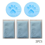 Pet Paw Print Keepsake Kit 3 Pack - Soft Clay for Dog Cat Paw Prints & Fingerprint Impressions, Handprint Footprint Memorial Gift for Pet Loss, 2.33oz per Bag