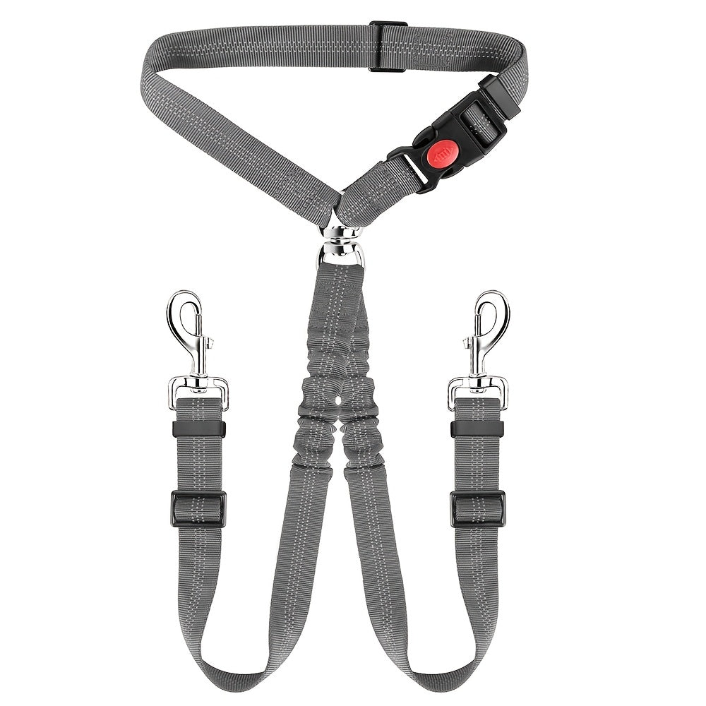 Double Dog Leash Coupler 360° Rotating Anti-Tangle – No-Twist Dual Dog Walking Leash for Two Dogs, Comfortable Tangle-Free Dog Lead for Small Medium Large Breeds, 7 Colors