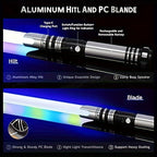 Pixel Lightsaber 115PRO Neopixel Saber with 34 Sound Fonts RGB Light Effects Motion Control Metal Hilt 3000mAh Battery Dueling Saber for Adults Halloween Cosplay Gift
