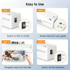 A4 Thermal Laminator Machine 9 Inch Wide - 4 in 1 Hot & Cold Laminating with 10 Pouches Included, Fast Warm-Up, Bubble-Free for Office, School, Home & Business Use