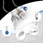 8-Piece Small Cremation Urns for Ashes – Alloy Keepsake Ash Holder Set with Family Tree Memorial Heart Locket Pendant for Adults Men & Women, Burial & Cremation Remembrance Gift, 8 Colors