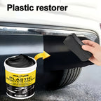 Car Plastic Polish & Tire Coating 400g with Sponge – All-in-One Restorer for Dashboard, Seats & Bumpers, Long-Lasting PVC Formula, Streak-Free Shine, Easy Auto Detailing Application